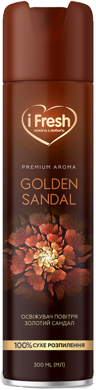 Освіжувач повітря IFRESH Золотий сандал 300 мл (4820159543229)